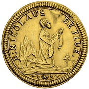 1 Ducat, Switzerland, 1886 reverse image