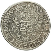 ½ Gulden/30 Kreuzer - Ferdinand I Joachimsthal, Bohemia, 1562-1564 reverse image