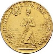 1 Ducat, Switzerland, 1787 reverse image