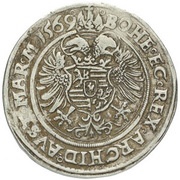 ½ Gulden/30 Kreuzer - Maximilian II Prague, Bohemia, 1567-1569 reverse image