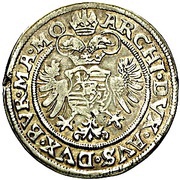 ½ Thaler - Maximilian II Joachimsthal, Bohemia, 1573-1576 reverse image