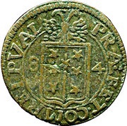 ½ Batzen - Adrian V, Switzerland, 1683-1685 reverse image