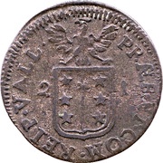 ½ Batzen - Franz-Joseph Supersaxo, Switzerland, 1721 reverse image