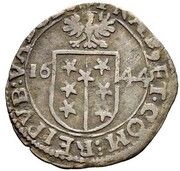Batzen - Adrian III, Switzerland, 1644 reverse image
