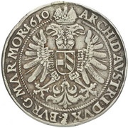 ½ Thaler - Rudolf II Joachimsthal, Bohemia, 1604-1610 reverse image