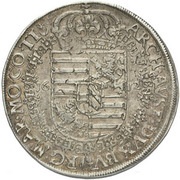 ½ Thaler - Matthias II Prague, Bohemia, 1611-1612 reverse image