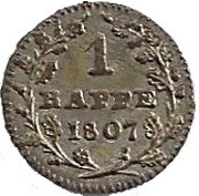 1 Rappe, Switzerland, 1807 reverse image