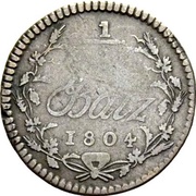 ½ Batzen, Switzerland, 1804 reverse image