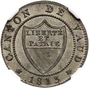 ½ Batzen / 5 Rappen obverse image