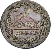 1 Batzen, Switzerland, 1804-1820 reverse image