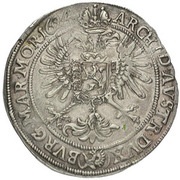 ½ Thaler - Ferdinand II Prague, Bohemia, 1623-1637 reverse image