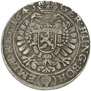 ½ Thaler - Ferdinand III Joachimsthal, Bohemia, 1639-1656 reverse image