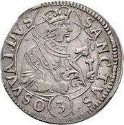3 Kreuzer, Switzerland, 1691 reverse image