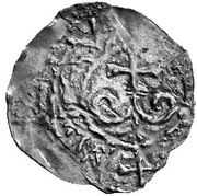Denier, Switzerland, 1045-1100 reverse image