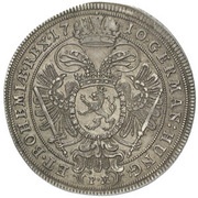 ½ Thaler - Joseph I Prague, Bohemia, 1709-1710 reverse image