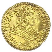 ¼ Ducat - Charles VI Prague obverse image