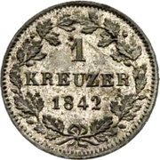 1 Kreuzer, Switzerland, 1842 reverse image