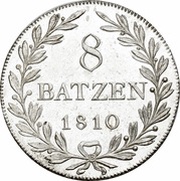 8 Batzen, Switzerland, 1810-1814 reverse image