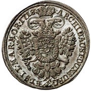 ½ Thaler - Charles VI Kuttenberg, Bohemia, 1718 reverse image