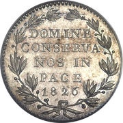 20 Batzen, Switzerland, 1826 reverse image