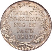 40 Batzen, Switzerland, 1813 reverse image