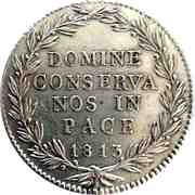 40 Batzen, Switzerland, 1813 reverse image