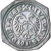 Groschen Klippe; 4 groschen weight, Switzerland, 1555 reverse image