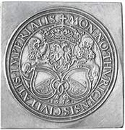 Thaler Klippe; 3 thaler weight obverse image