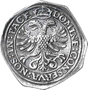 Thaler Klippe, Switzerland, 1558 reverse image