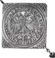 Thaler Klippe; 1¼ thaler weight, Switzerland, 1559 reverse image