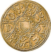 9 Ducats "Gold Schnabeltaler", Switzerland, 1559 reverse image
