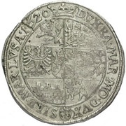 48 Kreuzer - Frederick Prague, Bohemia, 1620-1621 reverse image