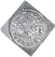 Batzen Klippe; 2 batzens weight, Switzerland, 1623-1624 reverse image