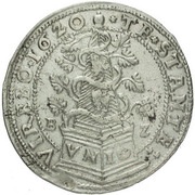 48 Kreuzer - Moravian Estates Olmutz, Bohemia, 1620-1621 reverse image