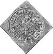 Dicken Klippe; 2 dicken weight, Switzerland, 1621 reverse image