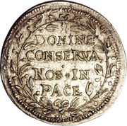 ½ Gulden, Switzerland, 1645 reverse image