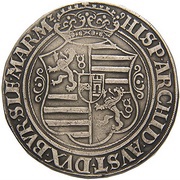 1 Thaler - Ferdinand I Joachimsthal, Bohemia, 1529 reverse image