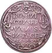 ¼ Thaler, Switzerland, 1652 reverse image