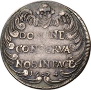 ¼ Thaler, Switzerland, 1673-1674 reverse image