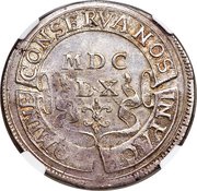 Thaler "Hochmutstaler", Switzerland, 1660 reverse image