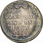 ½ Thaler / 36 Schillings, Switzerland, 1705 reverse image