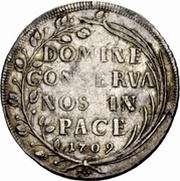 ½ Thaler, Switzerland, 1709 reverse image