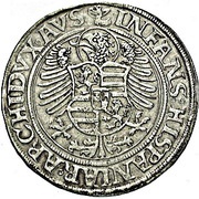 1 Thaler - Ferdinand I Joachimsthal, Bohemia, 1544-1563 reverse image