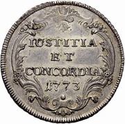 ½ Thaler, Switzerland, 1773 reverse image