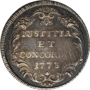½ Thaler, Switzerland, 1773 reverse image