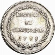 ½ Thaler, Switzerland, 1779 reverse image
