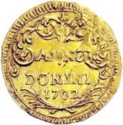 ¼ Ducat, Switzerland, 1702 reverse image