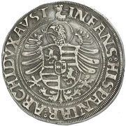 1 Thaler - Ferdinand I Joachimsthal, Bohemia, 1546 reverse image