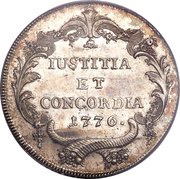 Thaler, Switzerland, 1776-1777 reverse image