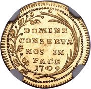 ½ Ducat, Switzerland, 1707-1709 reverse image